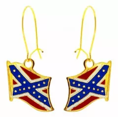 Ohrringe Konföderierten Flagge