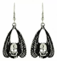 Fliegender Totenschädel Ohrringe
