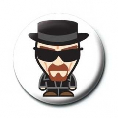 Button Badge Breaking Bad - Heisenberg Suit Cartoon
