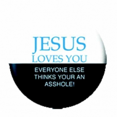 Anstecker Jesus Loves You