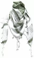 Tactical Shemagh Scarf White Army Green
