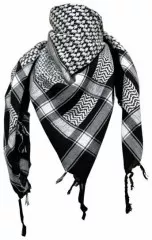 Tactical Shemagh Scarf Black White