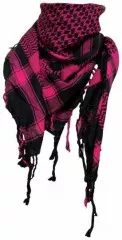 Tactical Shemagh Scarf Black Magenta