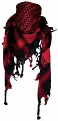 Tactical Shemagh Scarf Black Red