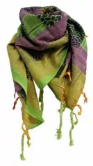 Tactical Shemagh Scarf Green Yellow Purple
