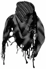 Tactical Shemagh Scarf Black Grey
