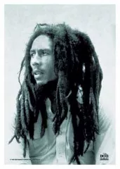 Poster Flag Bob Marley B/W