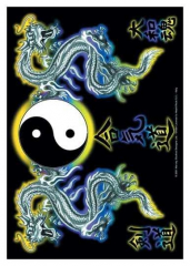 Posterfahne Sunrise Dragon Tao