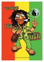Poster Flag Rastaman Yin Yang