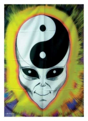 Posterfahne Yin Yang Alien