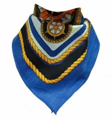 Bandana Head Scarf Blue Captain