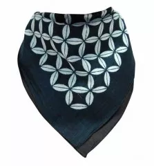 Bandana Halstuch Weißes Webmuster