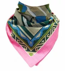 Bandana Head Scarf Blue Western