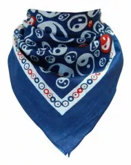 Bandana Head Scarf Blue Yin Yang