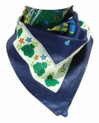 Bandana Head Scarf Blue Chirstmas