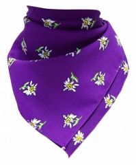 Bandana Head Wrap Scarf Edelweiss Purple