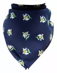 Bandana Kopftuch Edelweiß Blau