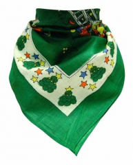 Bandana Kopftuch Weihnachten Grün