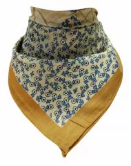 Bandana Head Scarf Brown Check Design
