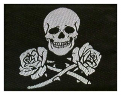 Aufnäher Skull & Roses
