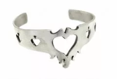 Armspange Herz in Flammen