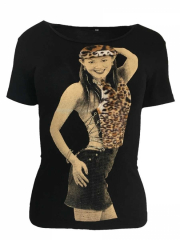 Leopard print top