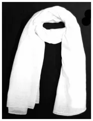 Cotton Scarf White