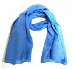 Cotton Scarf Light Blue