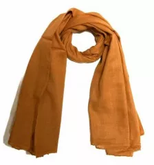 Cotton Scarf Caramel Brown