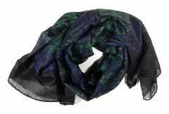 Bedrucktes Halstuch Indisches Muster Blau