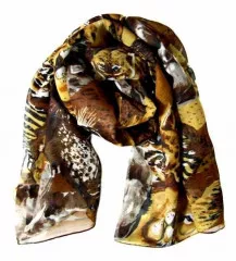 Printed Polyester Scarf Safari