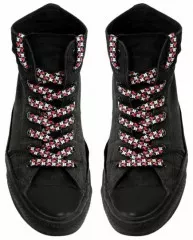 Skull & Checkered Shoelaces