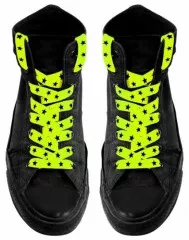 Schnürsenkel Neon Gelb Sterne