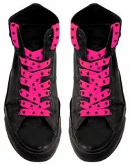 Pink Star Shoelaces