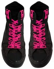 Pink Skull Shoelaces