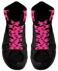 Pink Spiderweb Shoelaces