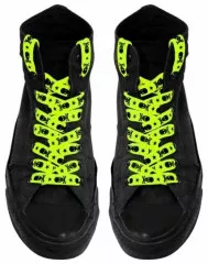 Neon Skull & Star Shoelaces