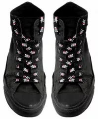 Skull With Bow Shoelaces