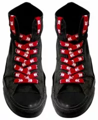 Schnürsenkel – Totenköpfe Weiß