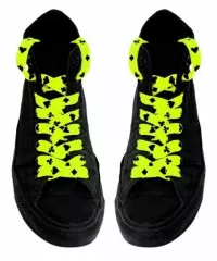 Schnürsenkel Karten Symbole (Neon Gelb)