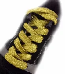 Glitter Gold Shoelaces