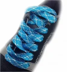 Blue & Silver Glitter Shoelaces