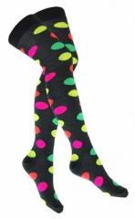 Over Knee Thigh Socks Multicolour Polka Dots