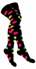Over Knee Thigh Socks Multicoloured Dots