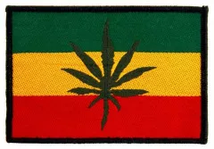 Patch Flag Rasta Leaf