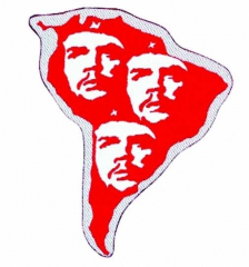 Aufnäher Che Guevara S. America Cut Out