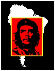 Aufnäher Che Guevara S. America Square