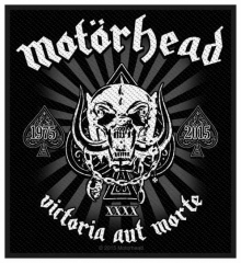 Aufnäher Motörhead Victoria aut Morte 1975-2015