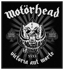 Aufnäher Motörhead Victoria aut Morte 1975-2015