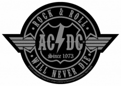 Aufnäher AC/DC RocknRoll will never Die (Cutout)